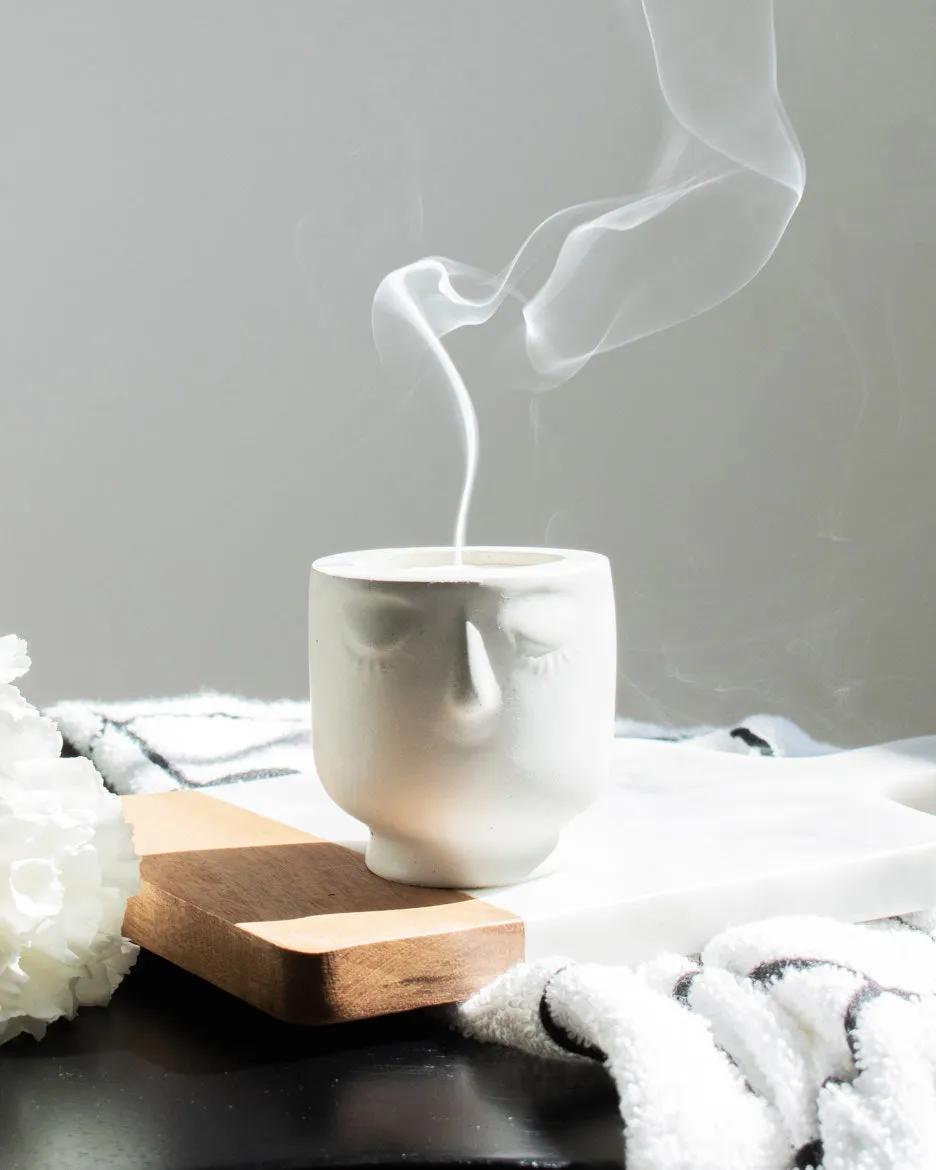 100% HomeBody Coconut Soy Candle -  Modern Face Vessel