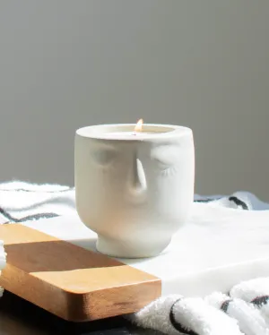 100% HomeBody Coconut Soy Candle -  Modern Face Vessel