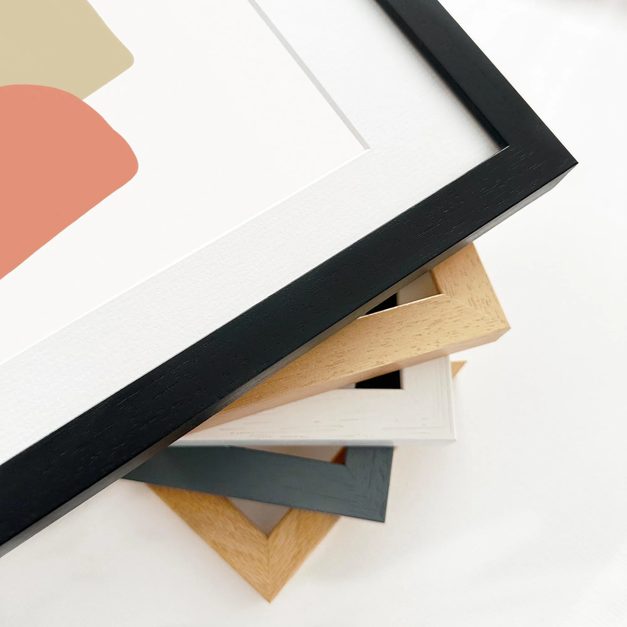 Abstract Bean Framed Art Print