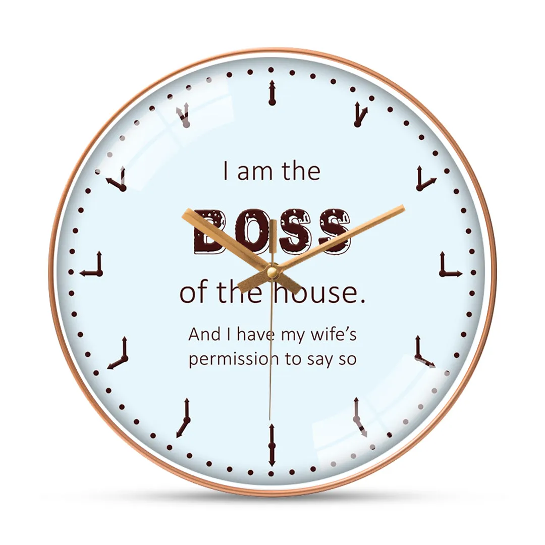 Amusing funny wall clock