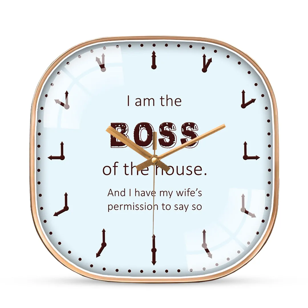 Amusing funny wall clock