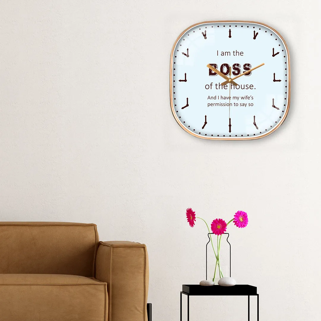 Amusing funny wall clock