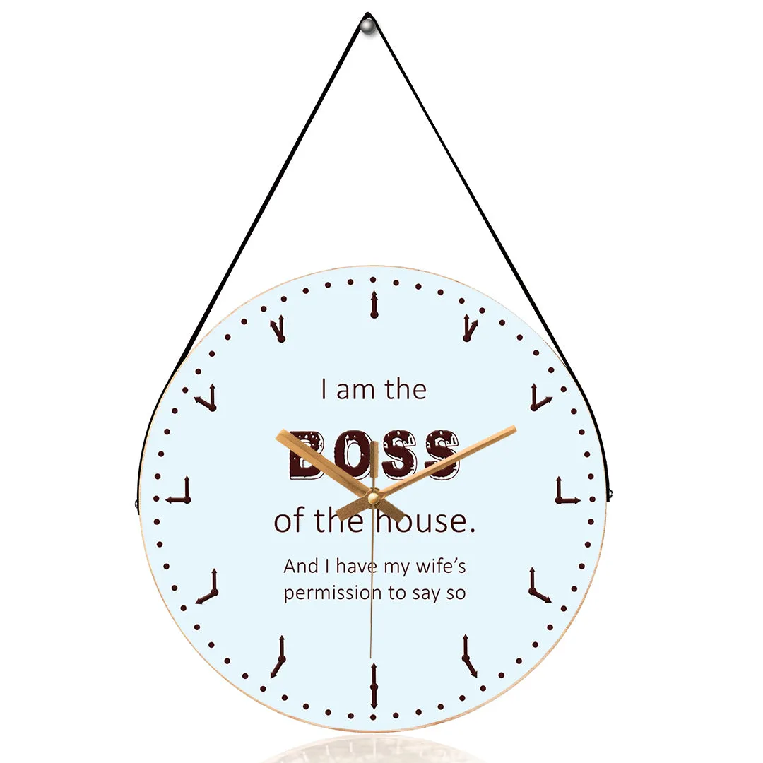 Amusing funny wall clock
