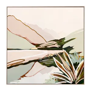 And Here We Are (Mirror Lake - Fiordland) Print