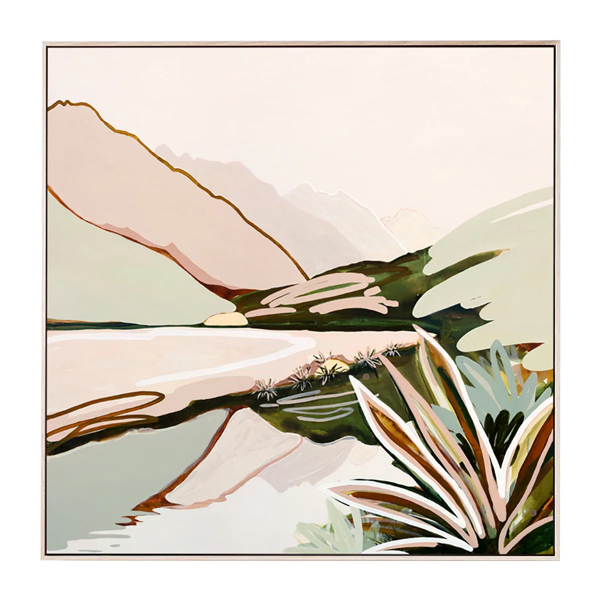 And Here We Are (Mirror Lake - Fiordland) Print