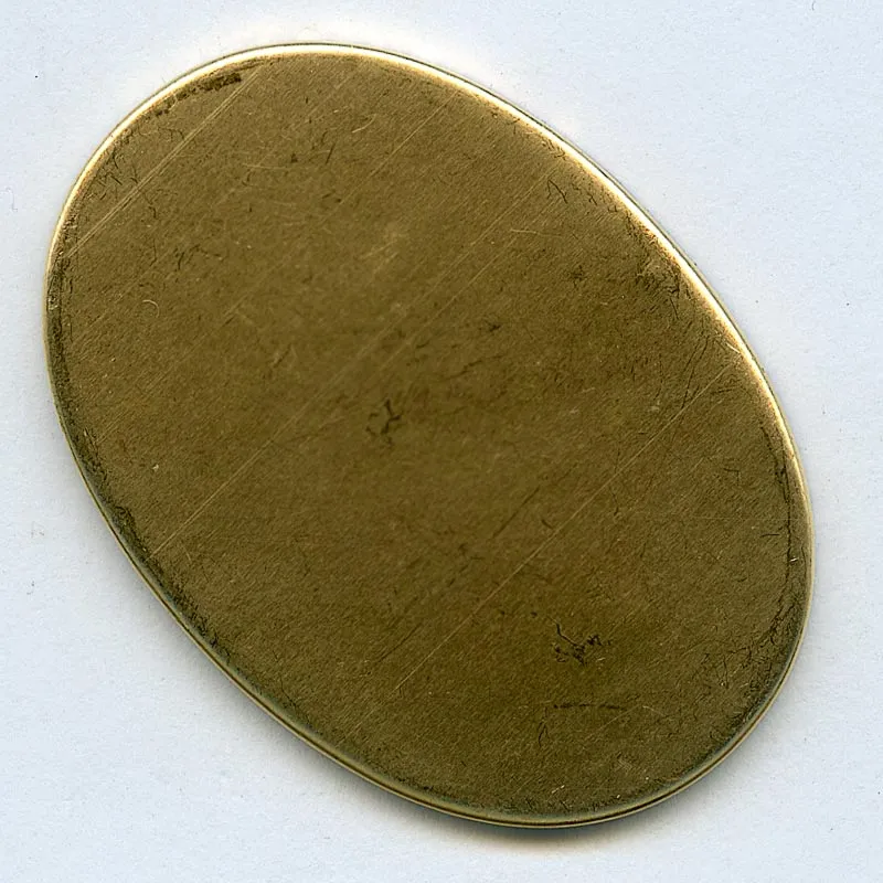 b9-0964-Brass cabochon setting for 45x30mm stone. Pkg of 1