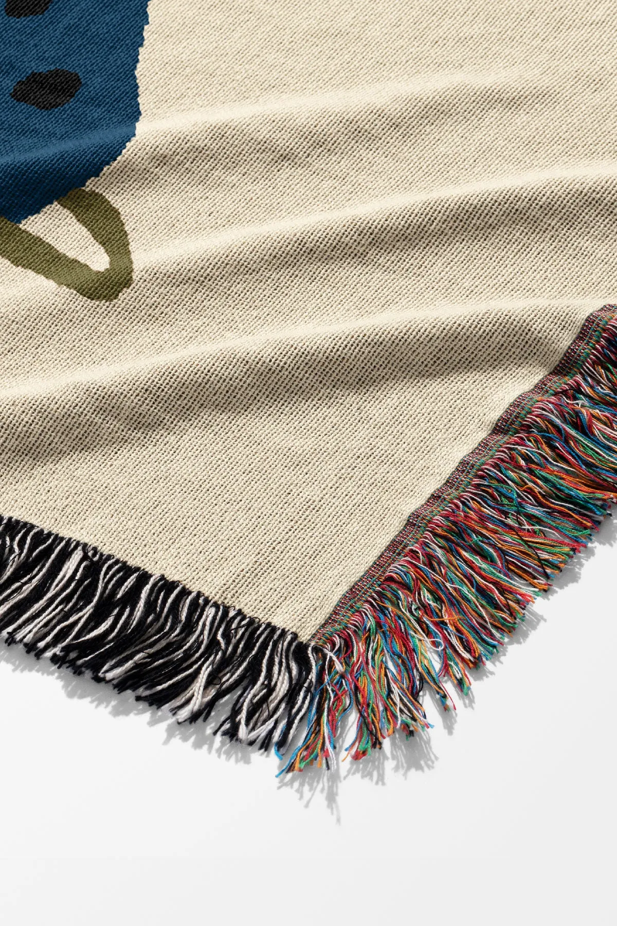 Botanical Planets by Ani Vidotto Jacquard Woven Blanket (Beige)