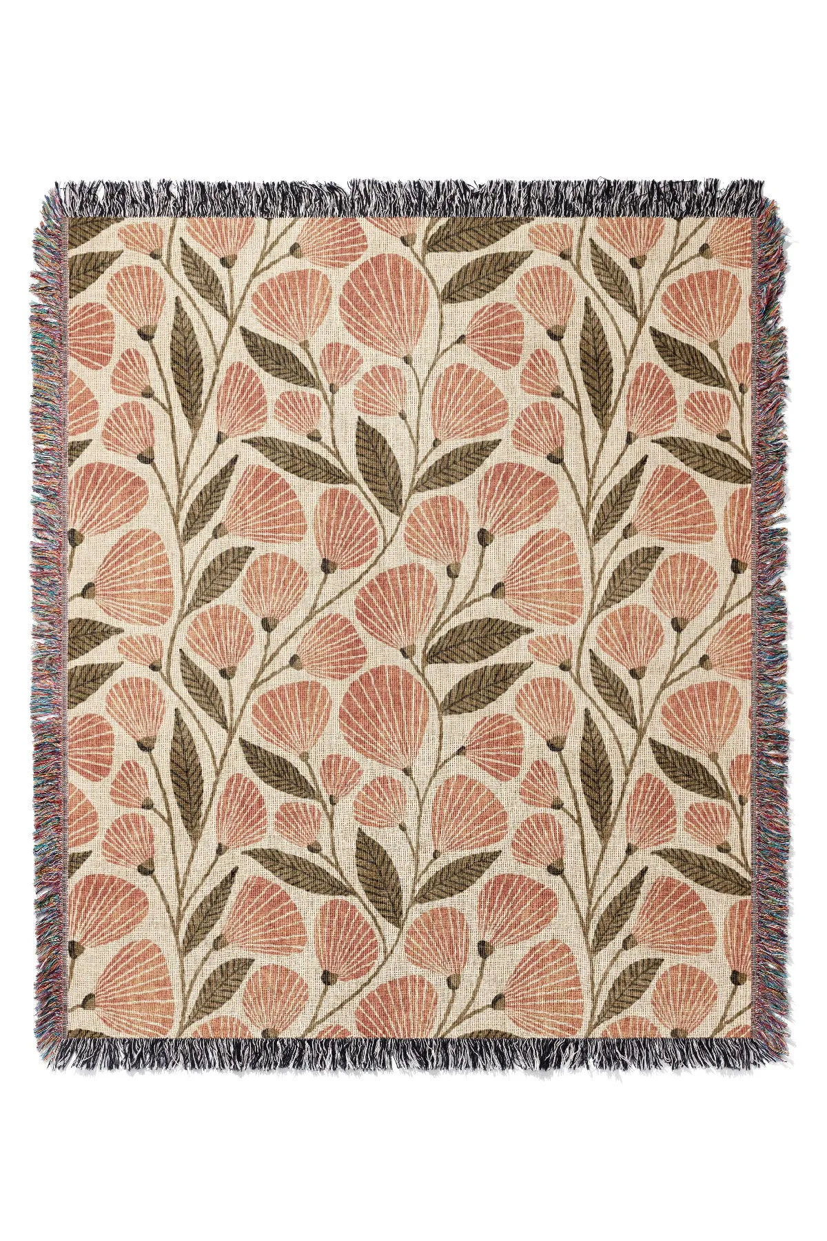 Cecile By Amy MacCready Jacquard Woven Blanket (Beige)
