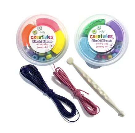 Creatibles Air Dry Clay Jewelry Kit - Blissful Blooms