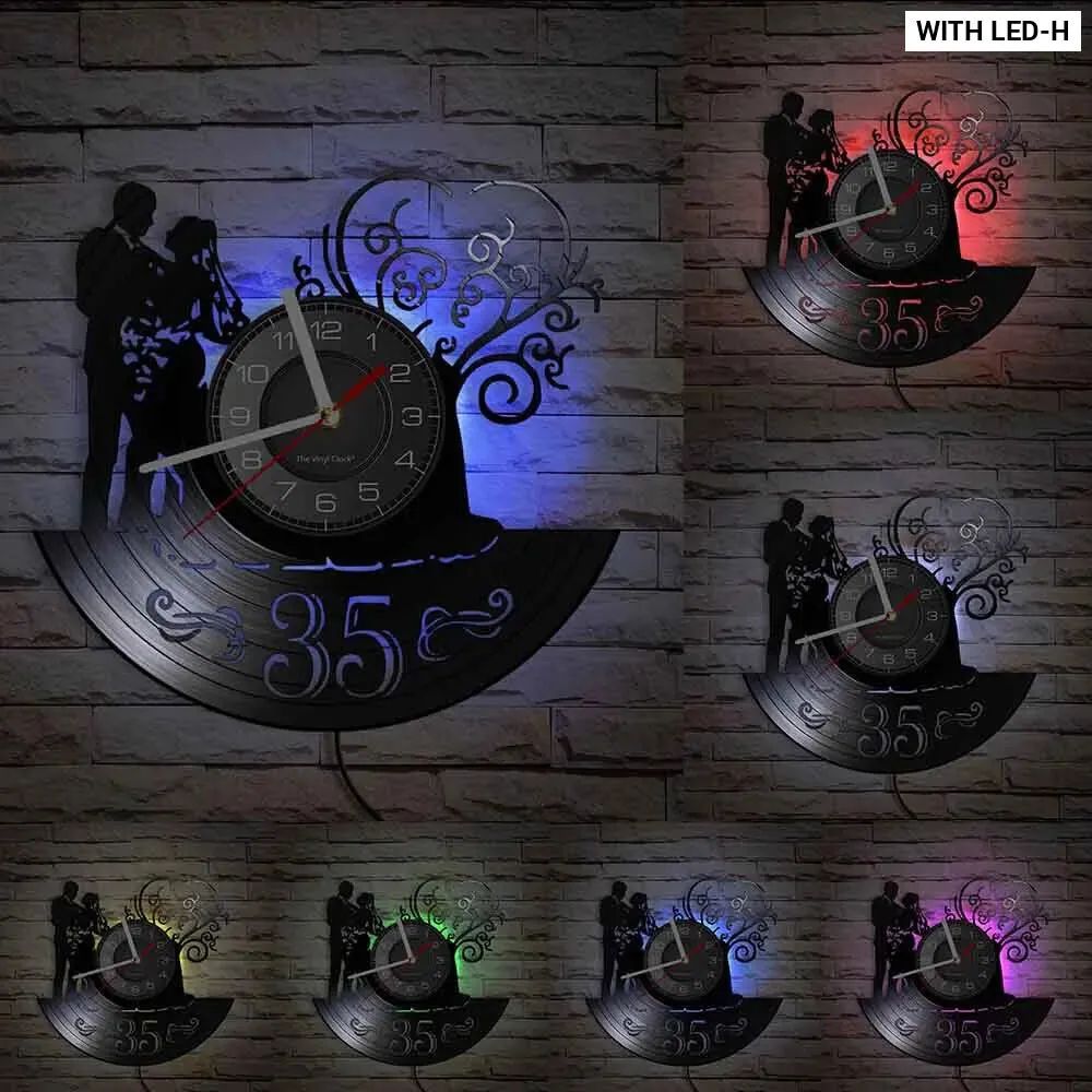 Custom 1st Anniversary Wall Clock for Him/her