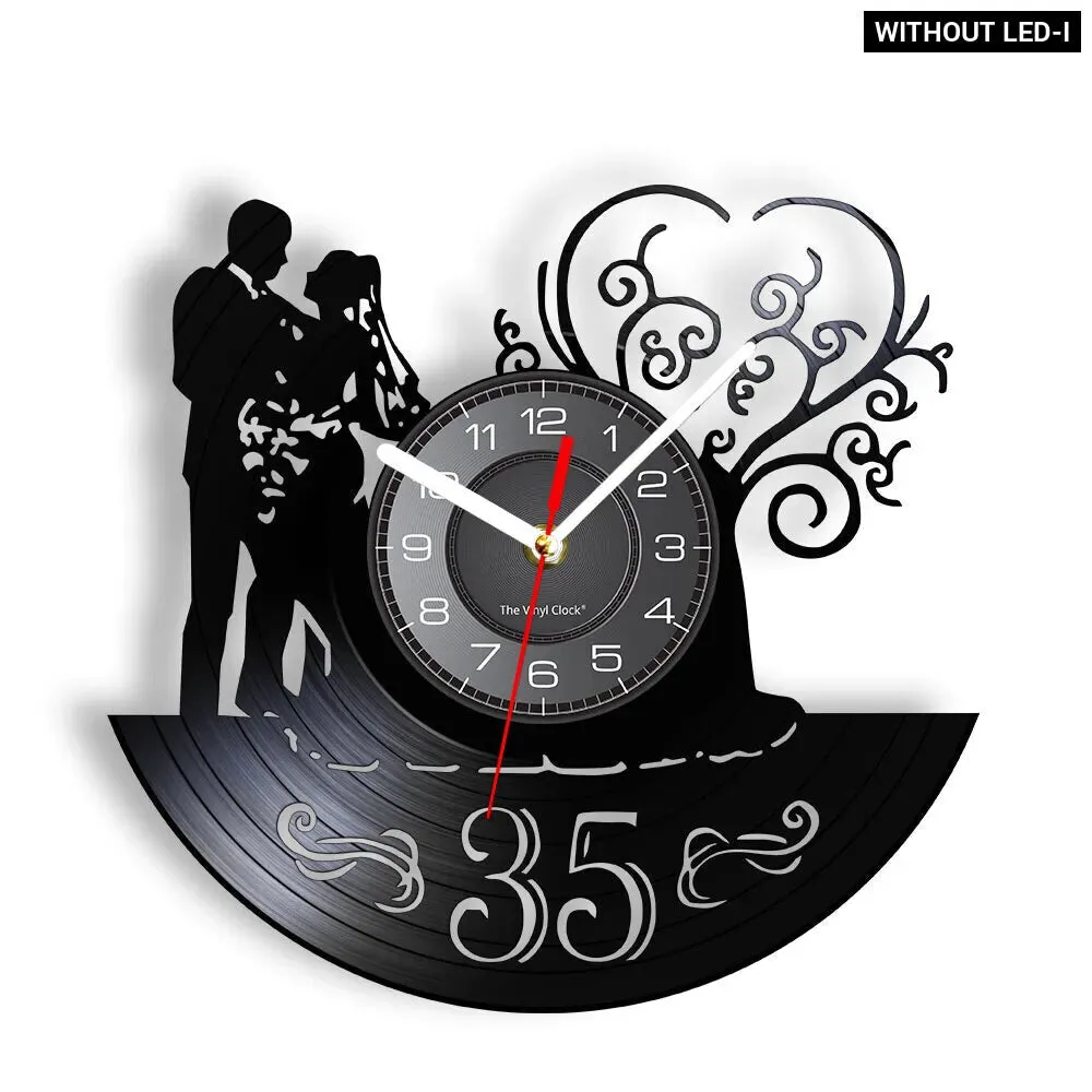 Custom 1st Anniversary Wall Clock for Him/her