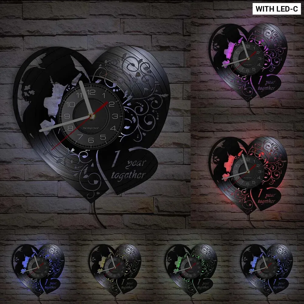 Custom 1st Anniversary Wall Clock for Him/her