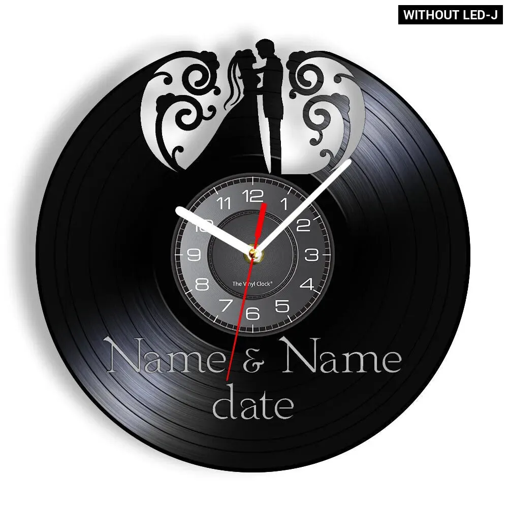 Custom 1st Anniversary Wall Clock for Him/her