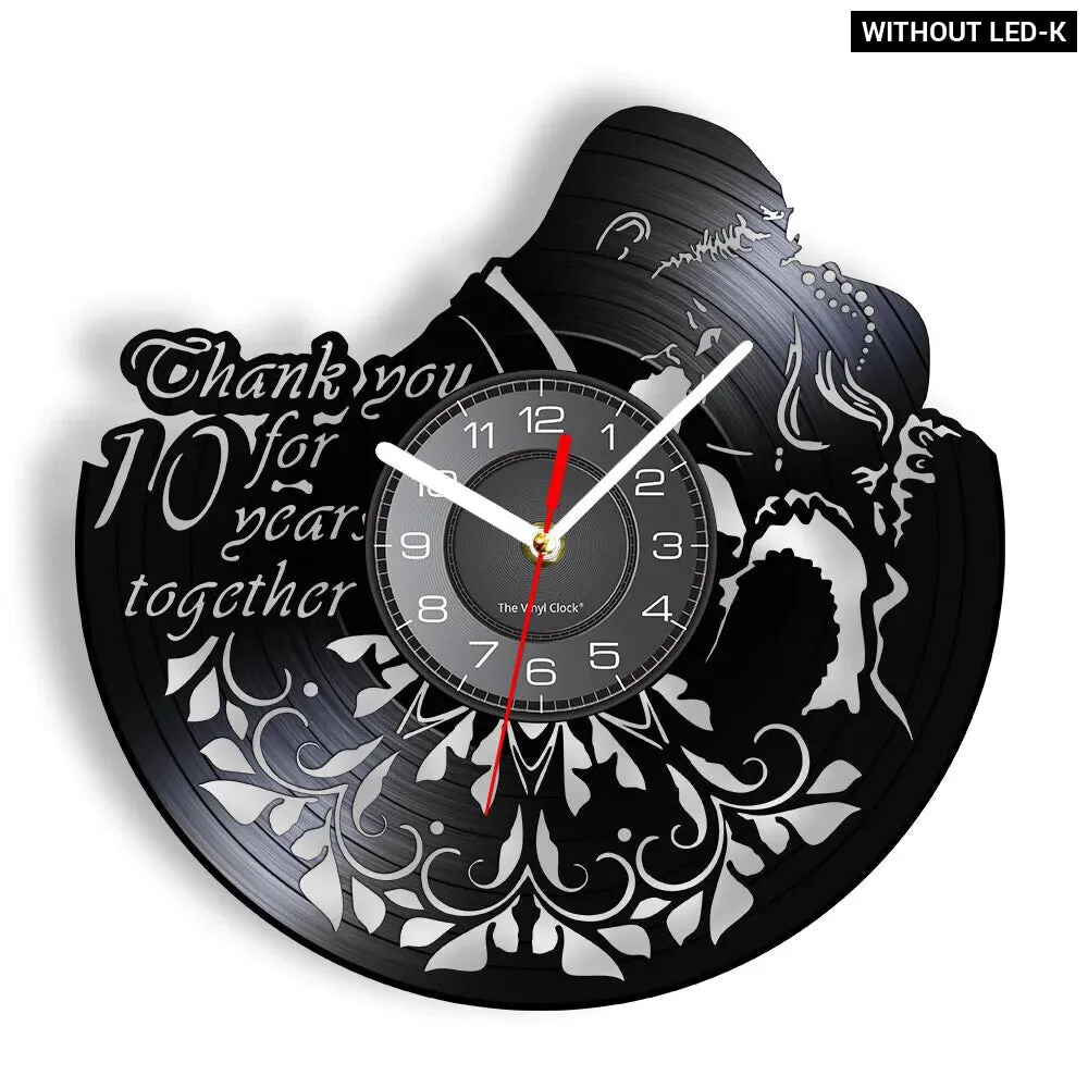 Custom 1st Anniversary Wall Clock for Him/her