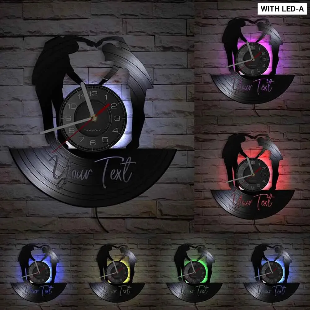 Custom 1st Anniversary Wall Clock for Him/her