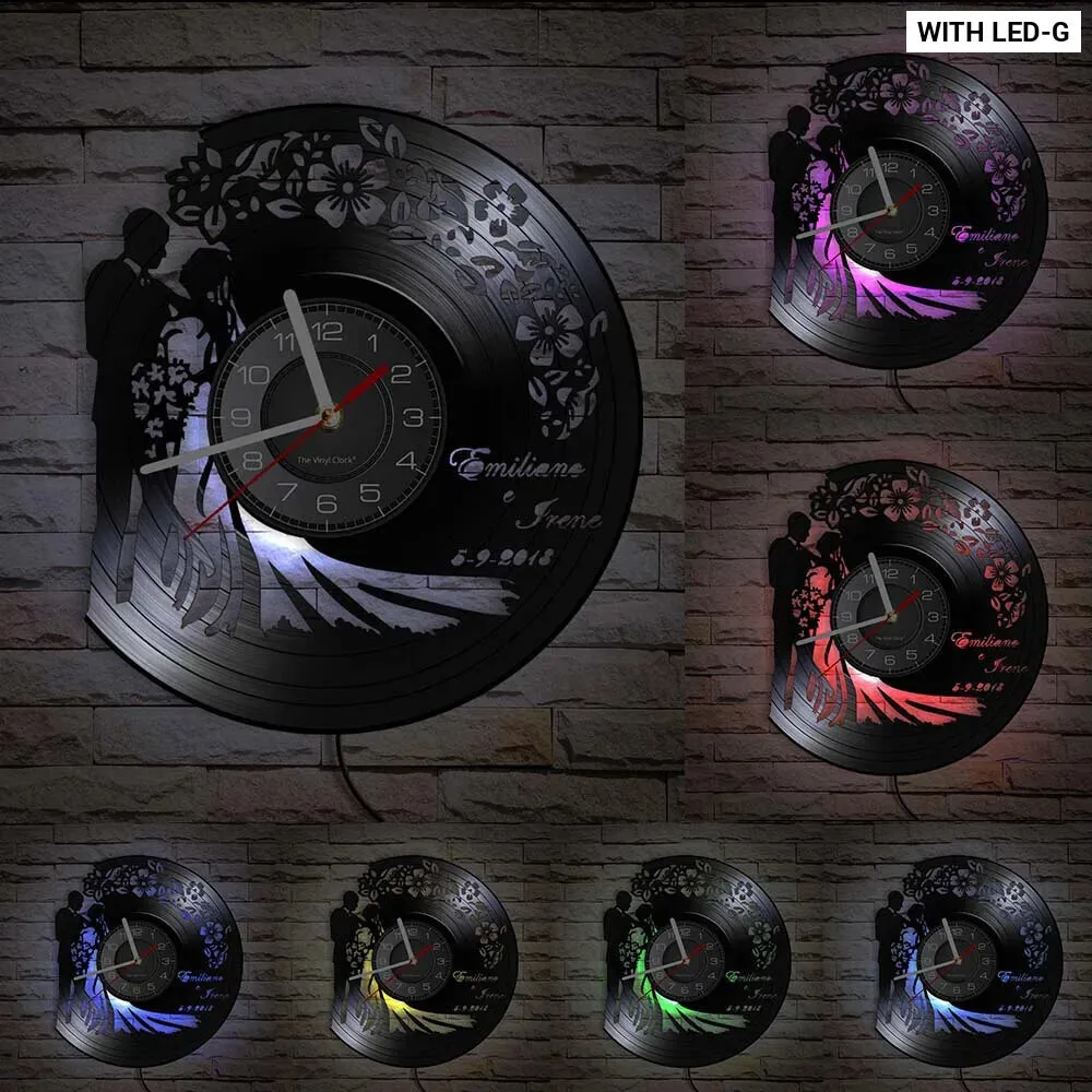 Custom 1st Anniversary Wall Clock for Him/her