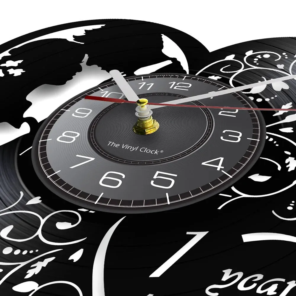 Custom 1st Anniversary Wall Clock for Him/her