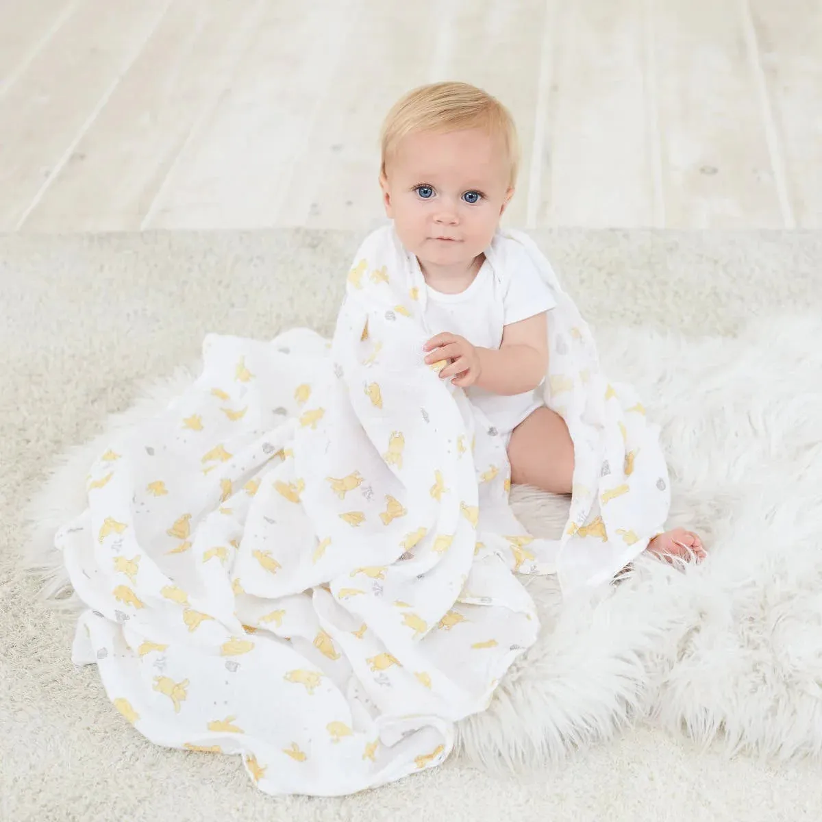 Essentials Cotton Muslin Swaddles 4 Pack