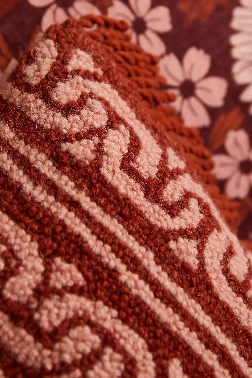 Fidel Punch Needle Cushion