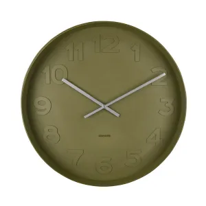 Mr Green Wall Clock 51cm - Moss