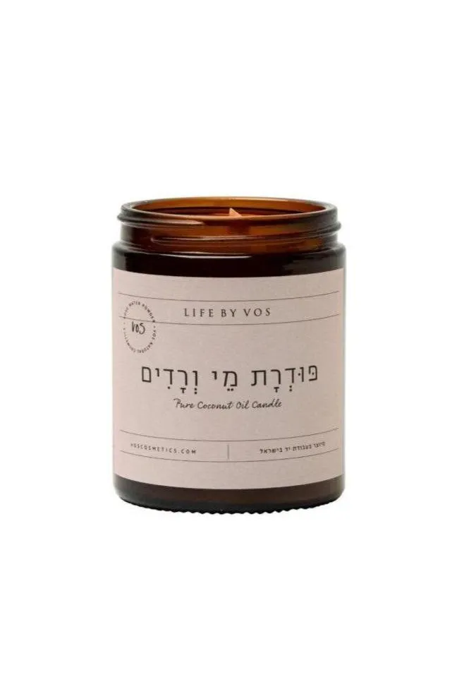 Natural Candle - Roses Water