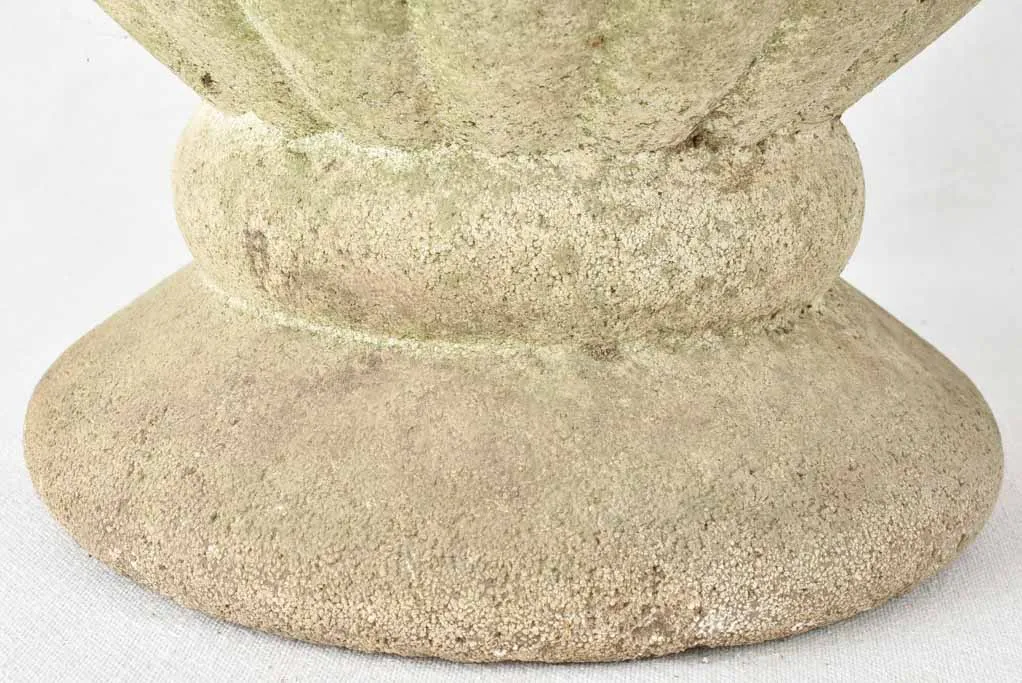 Pair of large cement planters 15¼" x 16¼"