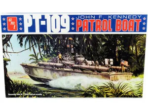 Skill 2 Model Kit PT-109 John F. Kennedy World War II Patrol Boat 1/64 Scale Model by AMT