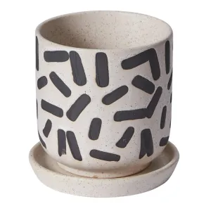 Sundae Pot | White   Black (Medium)