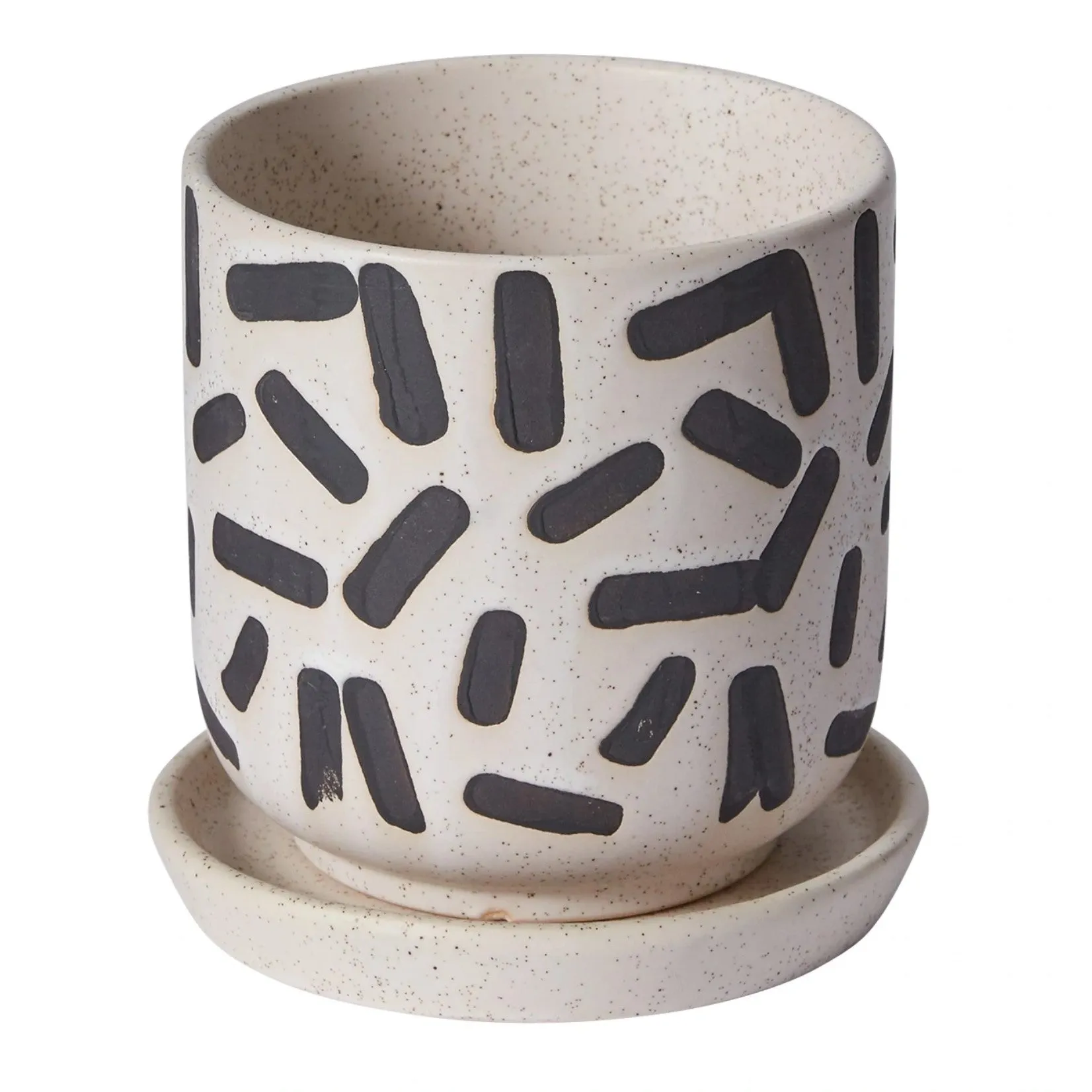 Sundae Pot | White   Black (Medium)