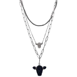 The Lariat Cow Fashion Necklace