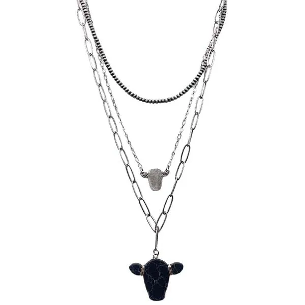 The Lariat Cow Fashion Necklace