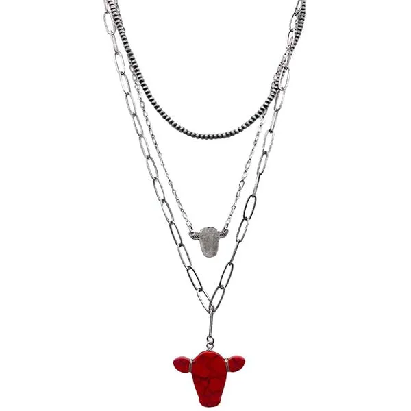 The Lariat Cow Fashion Necklace