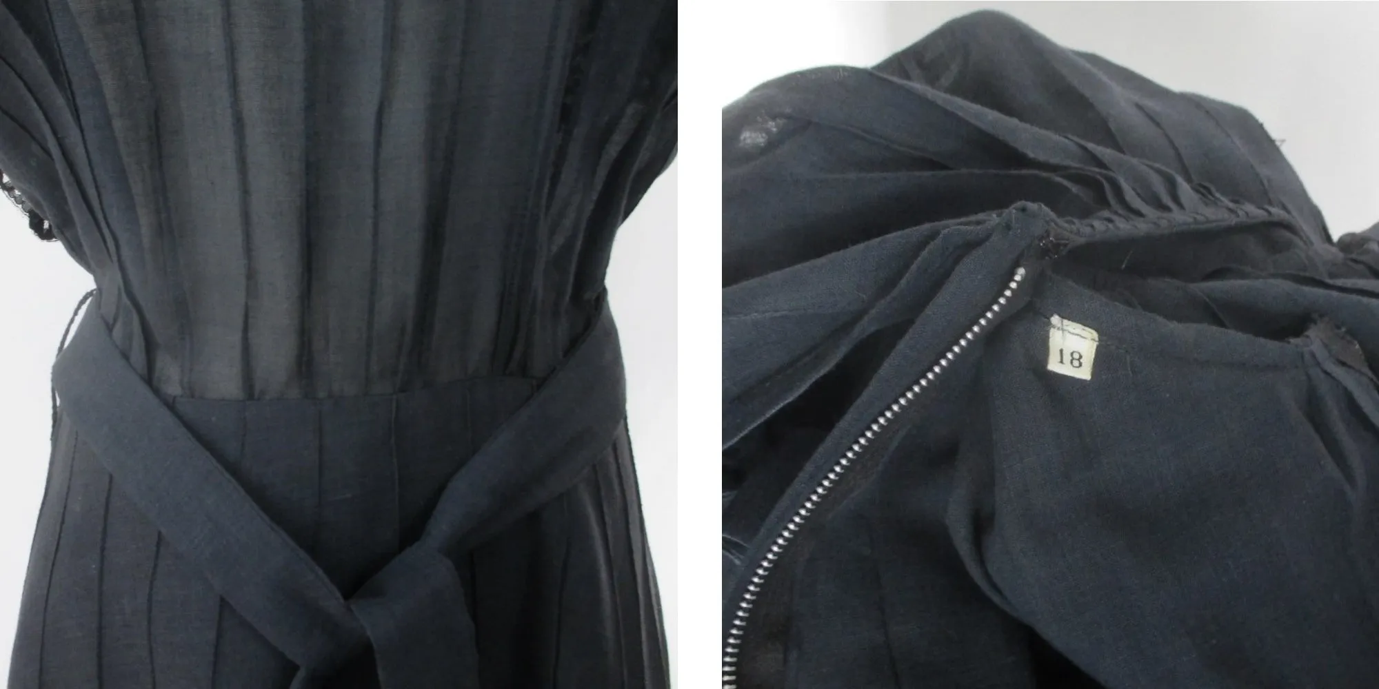 Vintage 70s Full Length Ruffled Dress XL