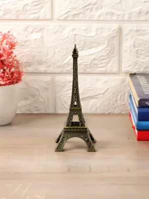 Ximdeco® Metallic Bronze Antique Vintage Statue Eiffel Tower 5 inches Monument Miniature for Home and Office Decor Showpiece for Desk Decor
